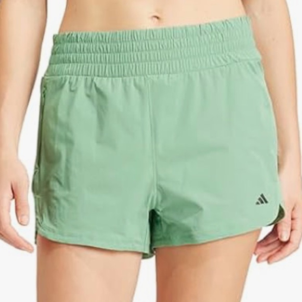 adidas Green Athletic Pacer Shorts Size Small